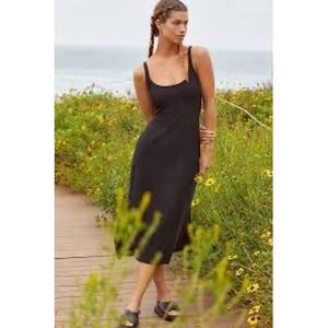 Beyond Yoga Black Midi Tank Dress